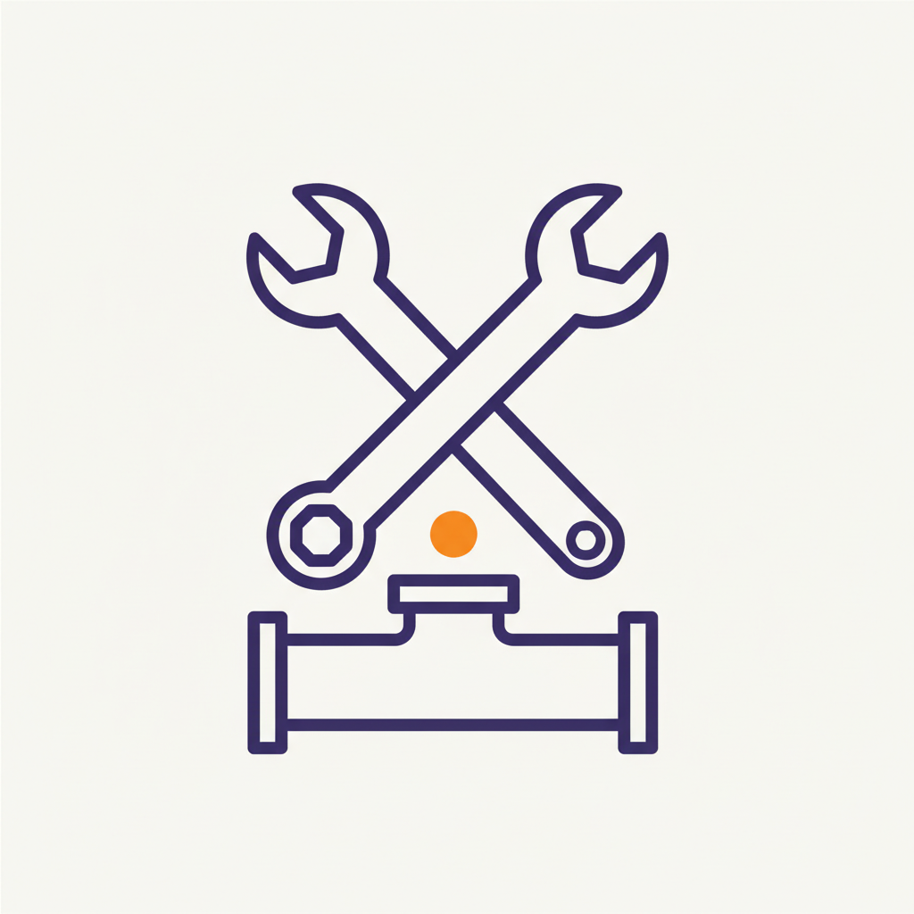 Plumber efficiently completing repair work